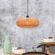 GOOD & MOJO Hängelampe Palawan, natur, Ø 40 cm, Bambus, E27