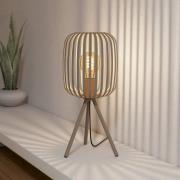 Tischleuchte Romazzina, beige, Höhe 44 cm, Metall, E27