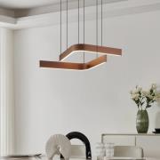LED-Smart-Hängeleuchte Folcino-Z, bronzefarben, 64 cm, CCT