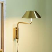 LED-Wandlampe COVER, messingfarben, Ausladung 30 cm, Metall