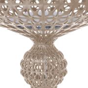 Kartell LED-Stehlampe Kabuki, taubengrau, 166 cm, dimmbar