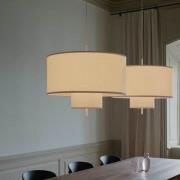 NEW WORKS Pendelleuchte Margin, Ø 70 cm, weiß, E27