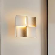 LED-Wandlampe Ariella, goldfarben, Breite 21 cm, Metall