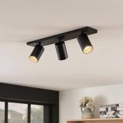 Arcchio Strahler Brinja, 2er-Set, schwarz, eckig, 3-flammig