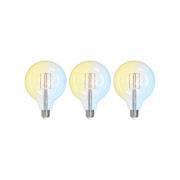 LUUMR Smart LED Filament 3er-Set E27 G125 7W klar Tuya