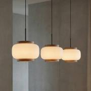 Quitani LED-Hängelampe Shiro, 3-flg., höhenverstellbar, Glas