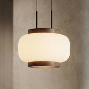 Quitani LED-Hängelampe Shiro, 1-flg., höhenverstellbar, Glas