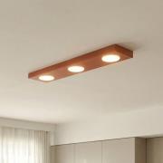 Deckenlampe Hero, rot, 55 x 12 cm, 3-fl., Metall, GX53