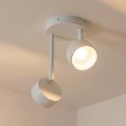 Deckenstrahler Nemo, 2-fl., weiß, beweglich, GX53