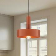 Hängeleuchte Vitrum round, rot, zylindrisch, Ø 27 cm