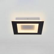 LED-Deckenlampe Squary, Länge 25 cm, schwarz/weiß Eisen, CCT