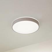 Lindby LED-Deckenleuchte Zylo, taupe, Ø49 cm, CCT dimmbar
