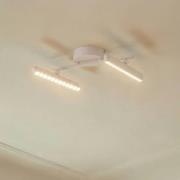 Lindby LED-Strahler Eldrin, weiß, 2-flg., Lichtpunkte