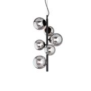 Ideal Lux Hängelampe Perlage schwarz/rauchgrau Höhe 52cm 6fl