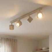 Deckenspot Chloe, creme, vierflammig, verstellbar