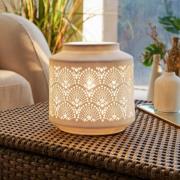 Pauleen Tischlampe PRETTY SUNKISS, weiß Höhe 18 cm Porzellan