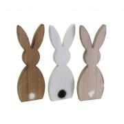 3er Set Holzfigur Hase 21 cm hoch 3 Dekore von Werner Voss 3 Dekore Na...