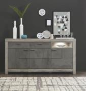 Sideboard 196cm inkl. LED-Beleuchtung GRANADA von Wohn-Concept Betonox...