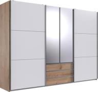 Kleiderschrank 4trg mit 2 Spiegel MAGIC von FRESHTOGO Braun