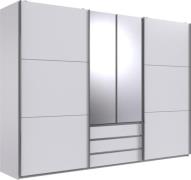 Kleiderschrank 4trg mit 2 Spiegel MAGIC von FRESHTOGO Weiß