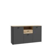 Sideboard LEOKADIA von Forte Artisan eiche/Wolfram grau