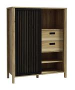 Highboard inkl. 1 Tür und 2 Schubkästen JYTANA von Forte Eiche