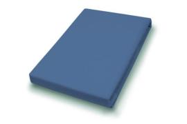 100x200 Fb.360 Jersey-Spannbetttuch Piazza Blau 02134-360