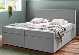 Boxspringbett 180x200 cm Bonell-Federkern Silber