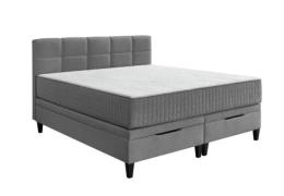 Boxspringbett ca. 180x200 cm mit Bettkasten und Topper H2/H3 wendbar a...