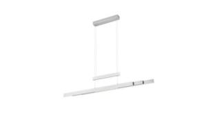 LED-Pendelleuchte 1x45W Nickel 1 Stück Metall Hellgrau