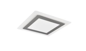 LED-Deckenleuchte Schwarz Matt / Gold 1 Stück Metall Hellgrau, Weiß