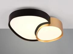LED-Deckenleuchte 21W Gold 1 Stück Metall Schwarz, Gelb
