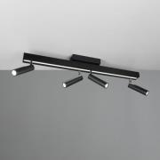 LED Deckenleuchte ausziehbar ca. 85-133 cm  Matt 1 Stück Metall Schwar...
