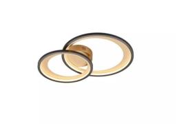 LED-Deckenleuchte inkl. Switch Dimmer ca. 43 cm breit Gold 1 Stück Met...