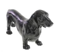 Dekofigur 39x11x19cm anthrazit DACKEL von Werner Voß