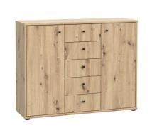 Kommode 2-türig T2KK45 TEMPRA von Forte Artisan Oak