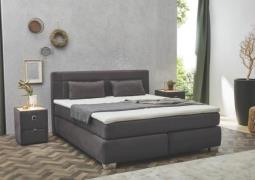 Boxspringbett ROMANA von Jockenhöfer 180x200cm dunkelgrau