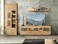 Wohnwand 3-tlg 270cm MADERA von Wohn-Concept Artisan Eiche / Hirnholz