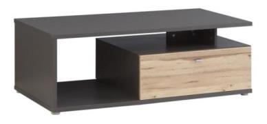 Couchtisch Como von Forte Wolfram Grau / Planked Eiche
