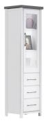 Miami Hochvitrine Kiefer Massiv Weiss