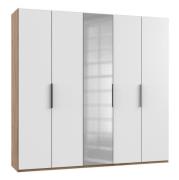 Drehtürenschrank 5trg mit 1 Spiegel LEVEL36 A von WIMEX Weiß