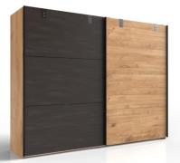Schwebetürenschrank Industrial Stil 2trg DETROIT von FRESHTOGO braun