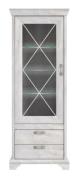 Hochvitrine Kashmir L/R inkl. Beleuchtung Pinia Weiß