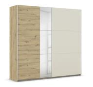 Schwebetürenschrank mit Spiegel 2-türig ca.218 cm breit Eiche Artisan ...