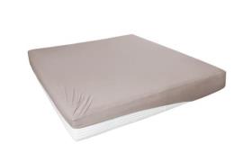 Spannbetttuch ca. 190x200 cm kiesel Elastan-Jersey