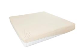 Spannbetttuch ca. 100x200 cm ecru Elastan-Jersey