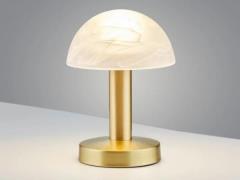 TischLeuchte ca. 21 cm hoch ON/OFF Touch Messing 1 Stück Metall / Glas...