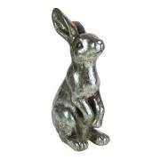 HASE sitzend H35,5cm silberfarbig von Werner Voß