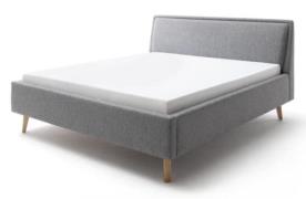 140x200 Polsterbett FRIEDA von Meise Möbel Grau