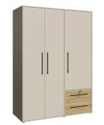 Kleiderschrank 3-trg. ca.145 cm breit Sand  / Artisan